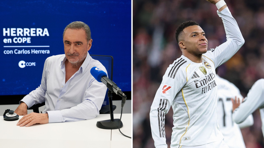 Carlos Herrera y Kylian Mbappé