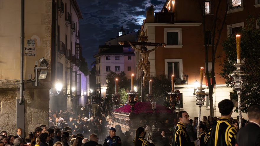 Salida procesional de la Hermandad de los Estudiantes de Madrid
