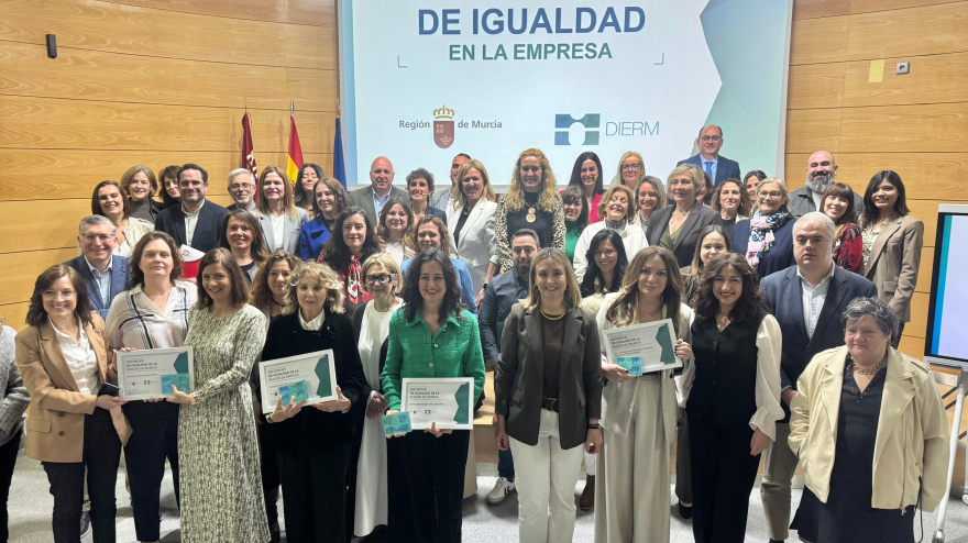 34 empresas cuentan con el Distintivo de Igualdad de la Región de Murcia