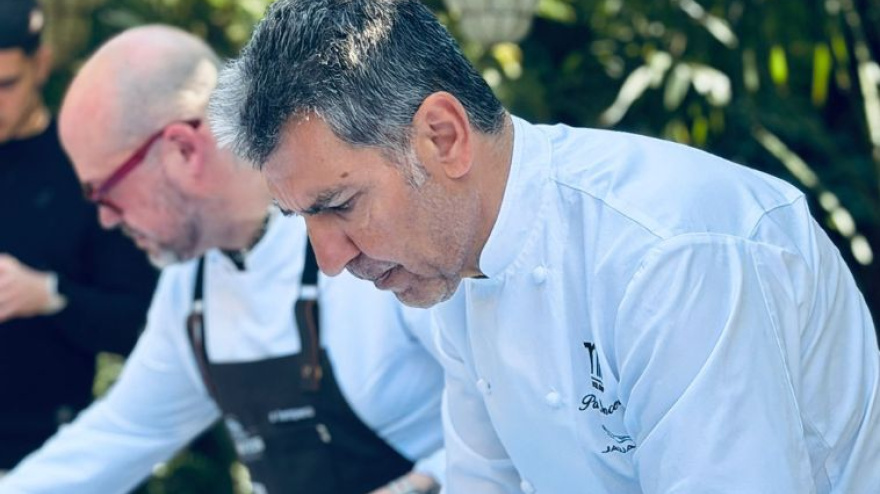 Paco Roncero en la presentación de la Fiesta de la Verdura de Tudela