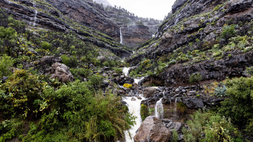 Imagen de cascadas y caideros en la Cumbre de Gran Canaria.