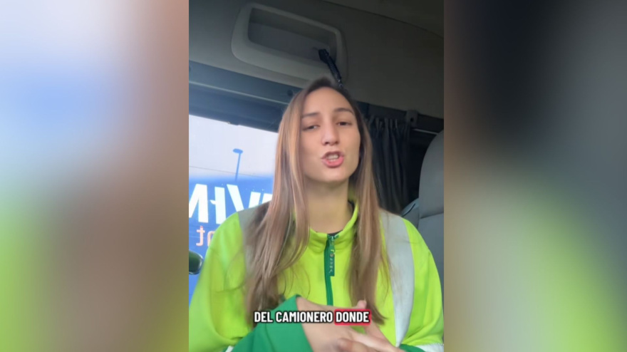 Anna Domingo, camionera