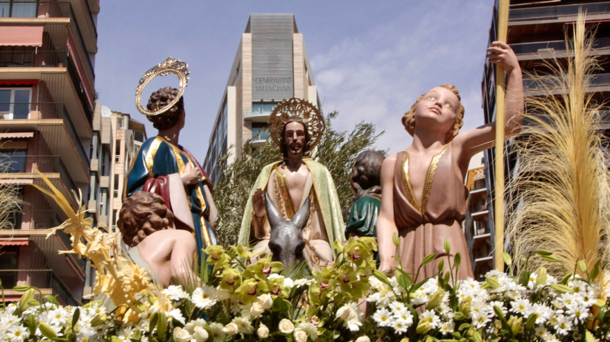 Procesión de «La Burrita» de la Semana Santa en Alicante