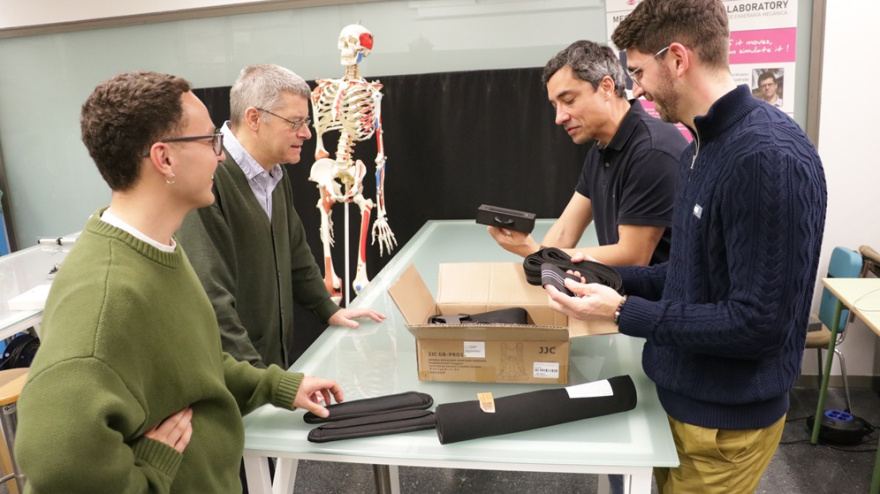 Equipo investigador del LIM que desarrollará los exoesqueletos del proyecto EXOCARE