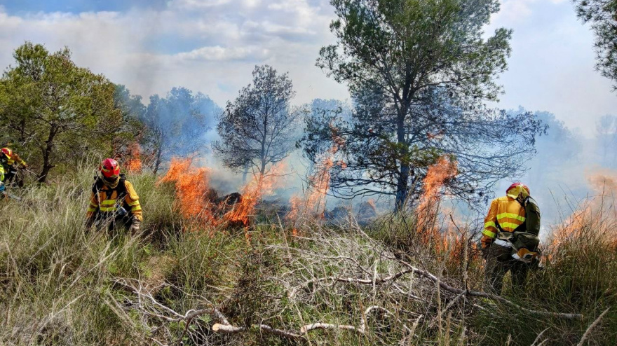Incendio en Sierra Espuña