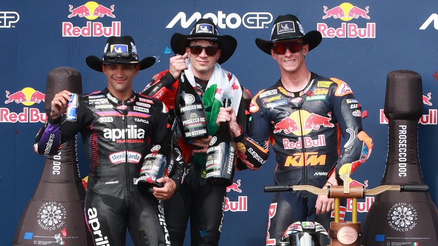 Podium del GP de Las Américas
