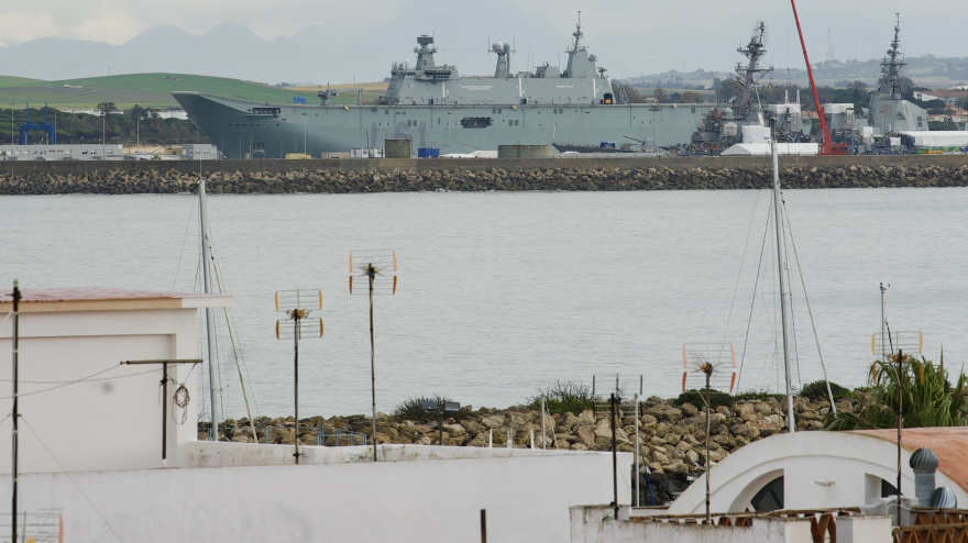 Imagen de la base militar de Rota tras la negativa de Sánchez a cederlas para apoyo a las operaciones contra Irán.