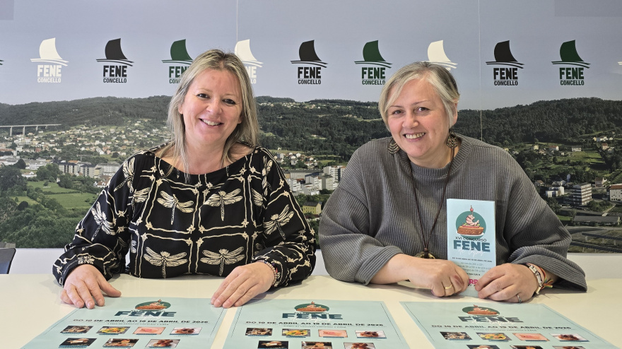 La alcaldesa y la concejala de Promoción Económica y Turismo durante la presentación