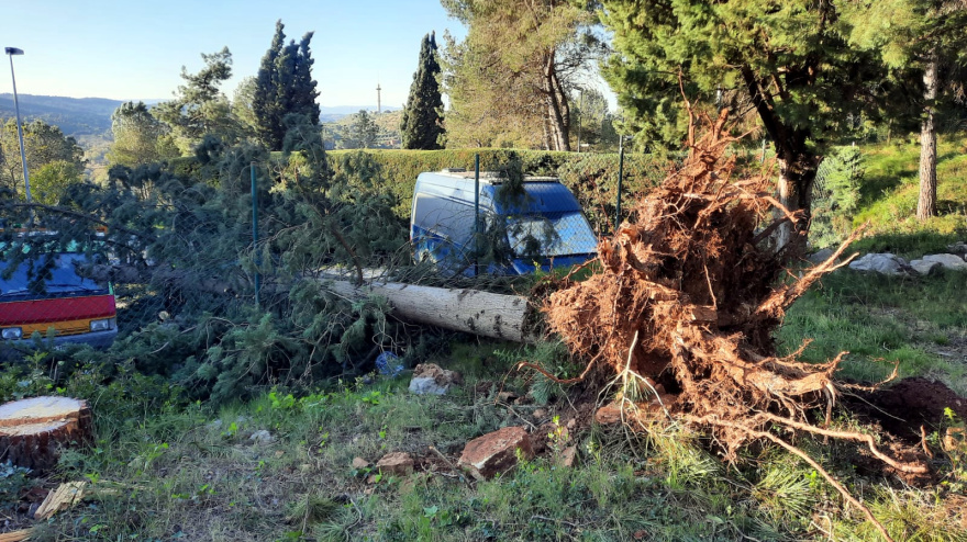 El temporal de viento que ha azotado Cataluña se ha saldado con un total de siete heridos, ninguno de ellos de gravedad, según ha informado Protección Civil.
