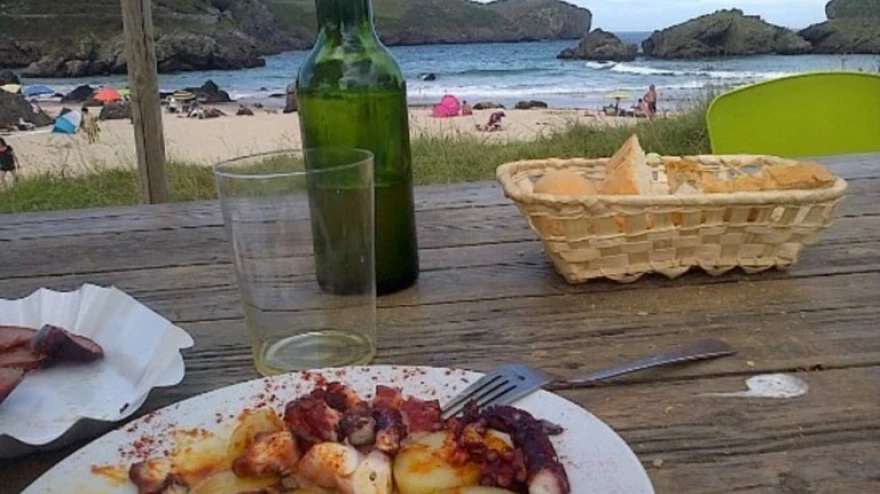 Chiringuito de playa en Asturias