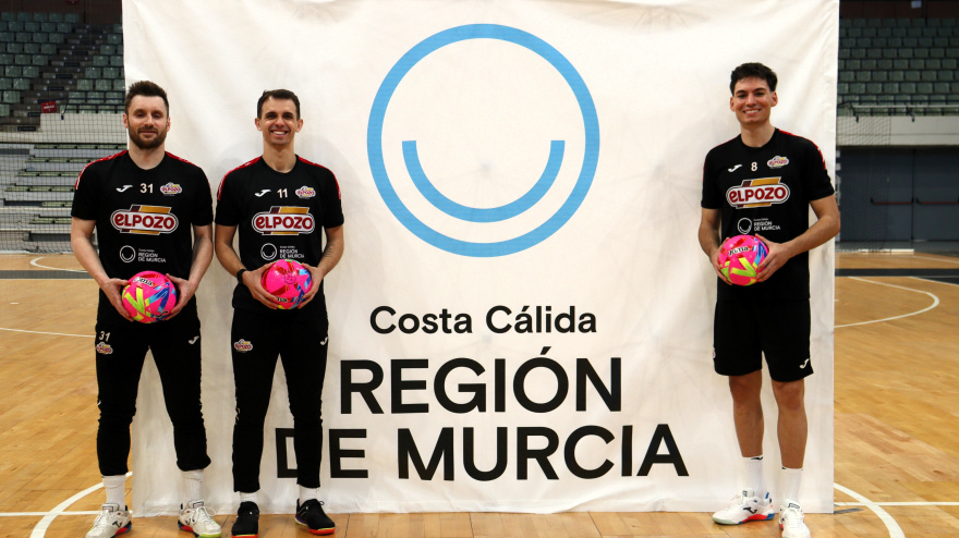 Los capitanes de ElPozo Murcia FS presentan el Partido Costa Cálida