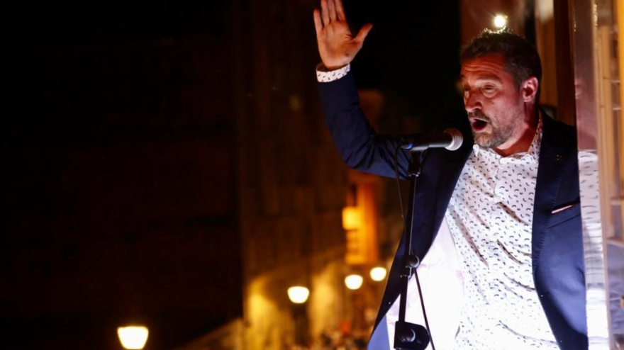 Juanjo Navas durante una de sus  interpretaciones