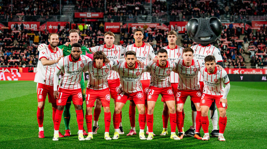 Spanish La Liga EA Sports soccer match between Girona FC and Getafe CF at Estadi Municipal de Montilivi in Girona, , Spain, on January 26 2026Images will be for editorial use only. Only for free distribution, NOT FOR SALE. Mandatory credit: ©Girona FC *** Local Caption *** Imagenes solo para uso editorial. Solo para distribucion gratuita. Prohibida su ventaLa única finalidad de reproducirlas, distribuirlas y/o comunicarlas públicamente por cualquier medio con carácter exclusivamente informativo y, en particular, como información gráfica sobre los partidos del campeonato nacional de liga profesional de primera división o segunda división