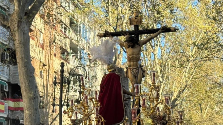 El Cristo de la Lanzada en la Carrera de la Virgen