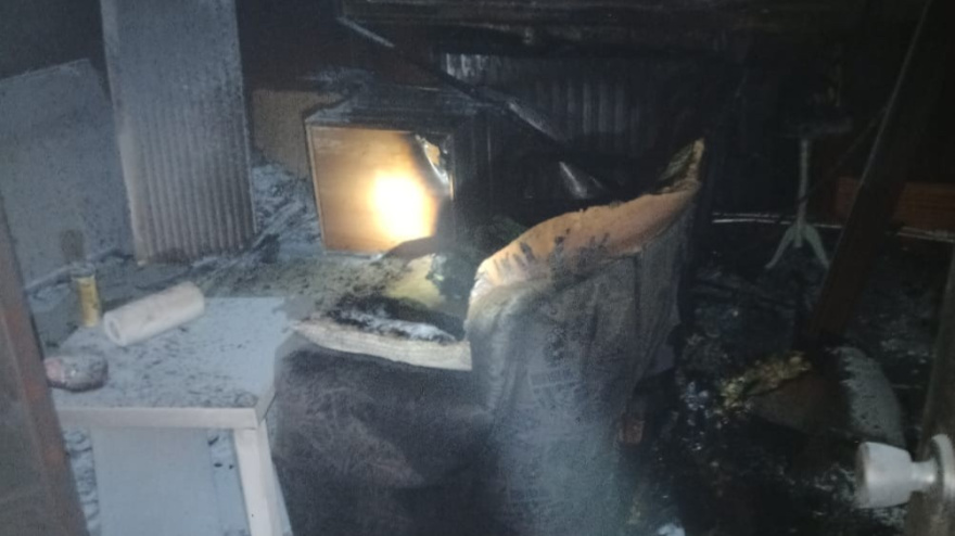 Zona afectada por el fuego