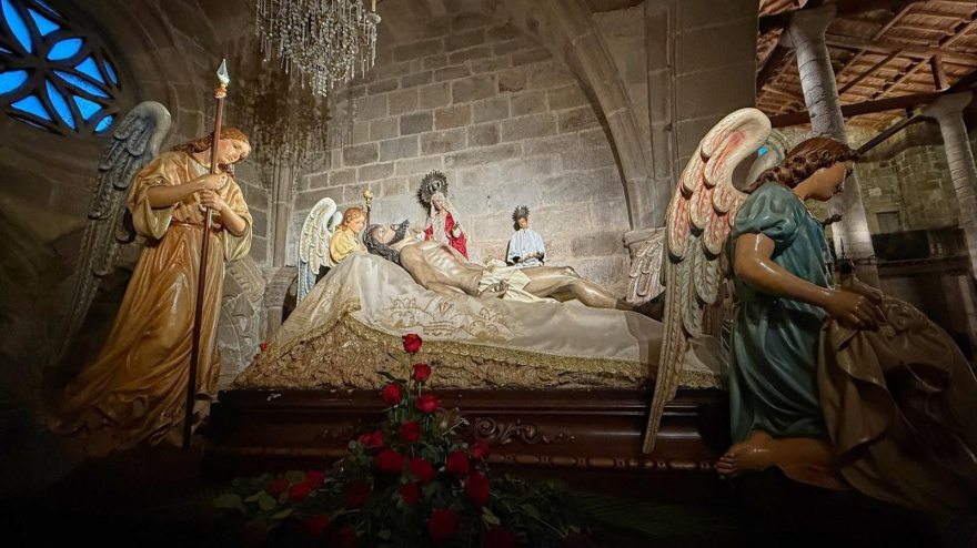 Imagen del Cristo Yacente de la Cofradía del Rosario