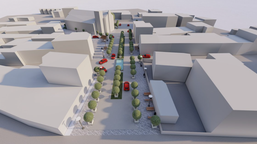 Recreación virtual del proyecto que quiere desarrollar el Ayuntamiento