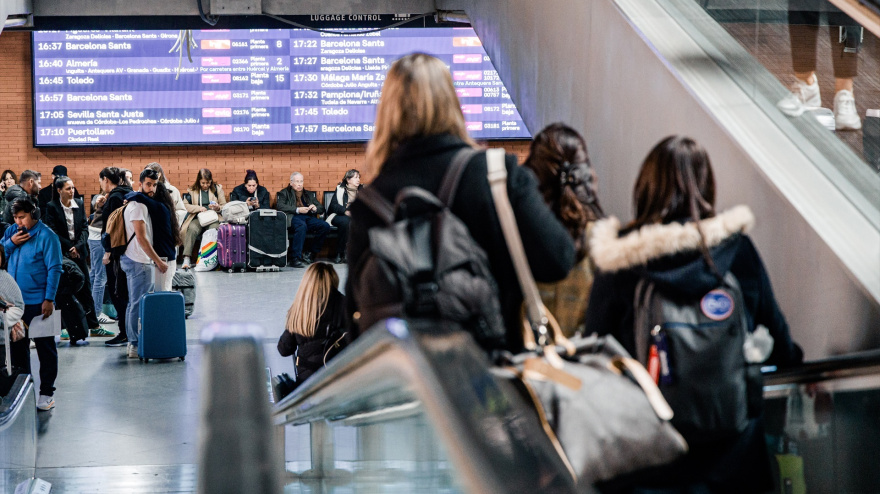 Operación salida de Semana Santa en la estación de Atocha