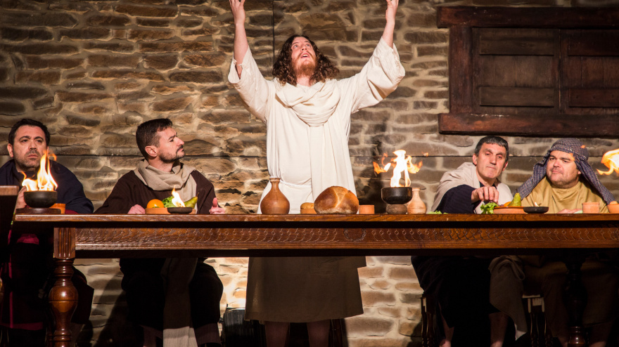 Escena del Paso Viviente en Calahorra