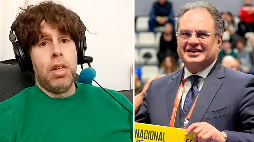 Dani Senabre, y el embajador de Egipto, Ehab Ahmed Badawy