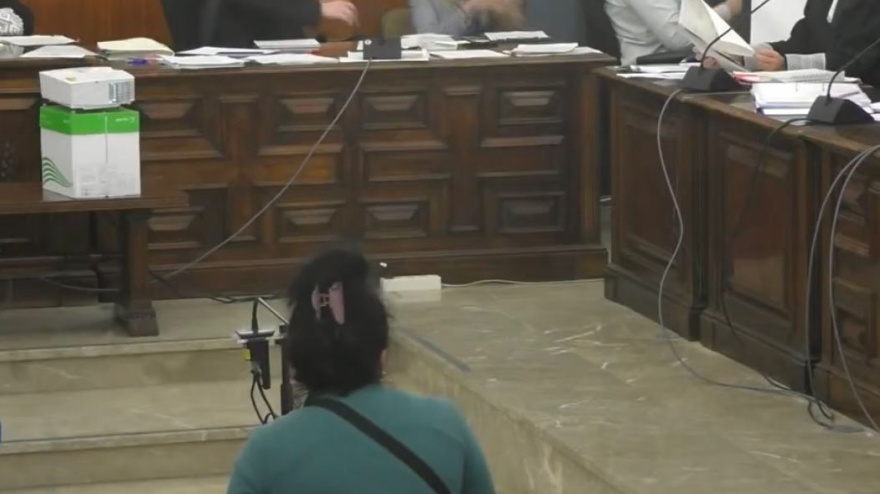 La acusada declarando durante el juicio