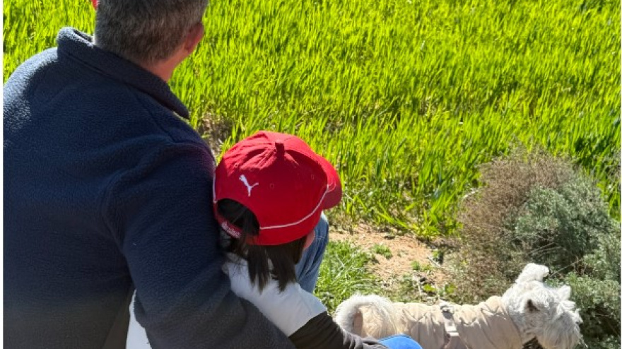 Alberto junto a su hijo Sergio