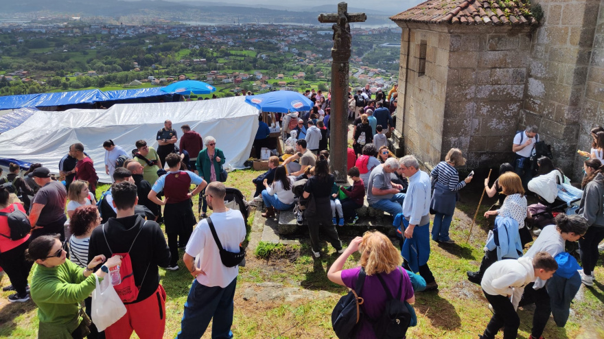 Un momento de la romería de Chamorro en años pasados