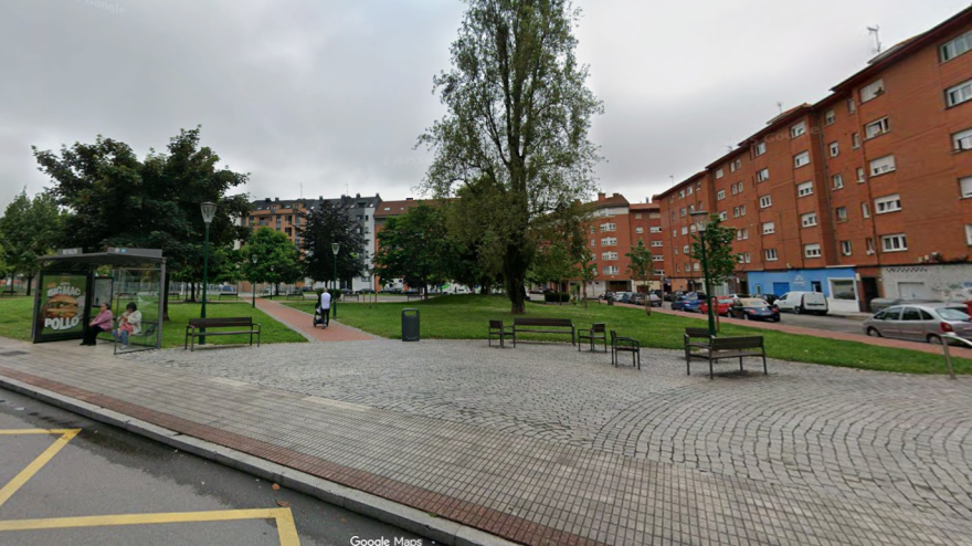 Una imagen del Parque de Las Palmeras, en Contrueces