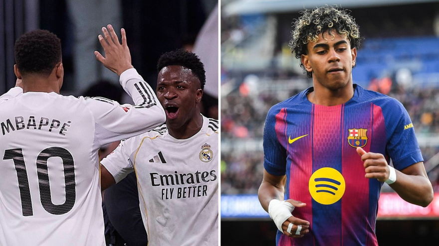 Mbappé, Vinicius y Lamine Yamal