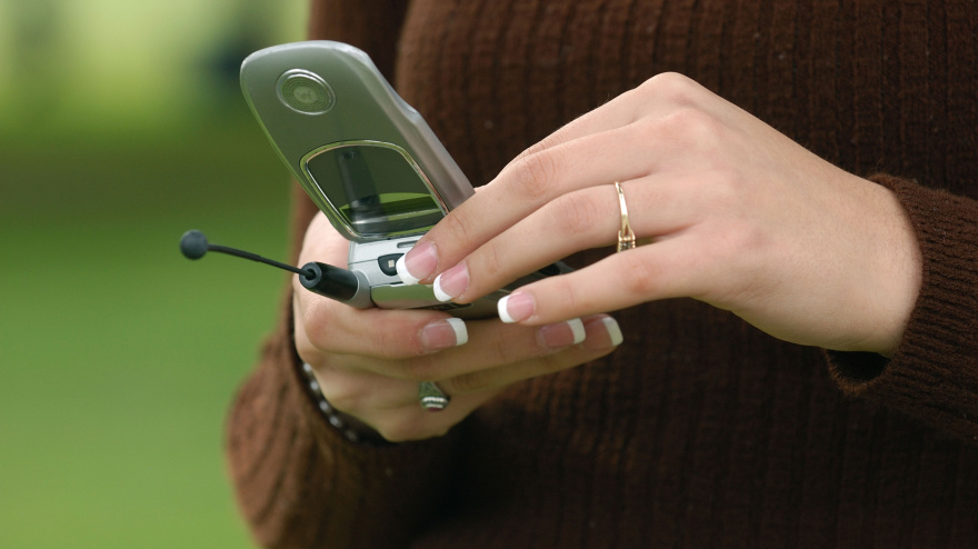 AADHG2 woman with cell phone