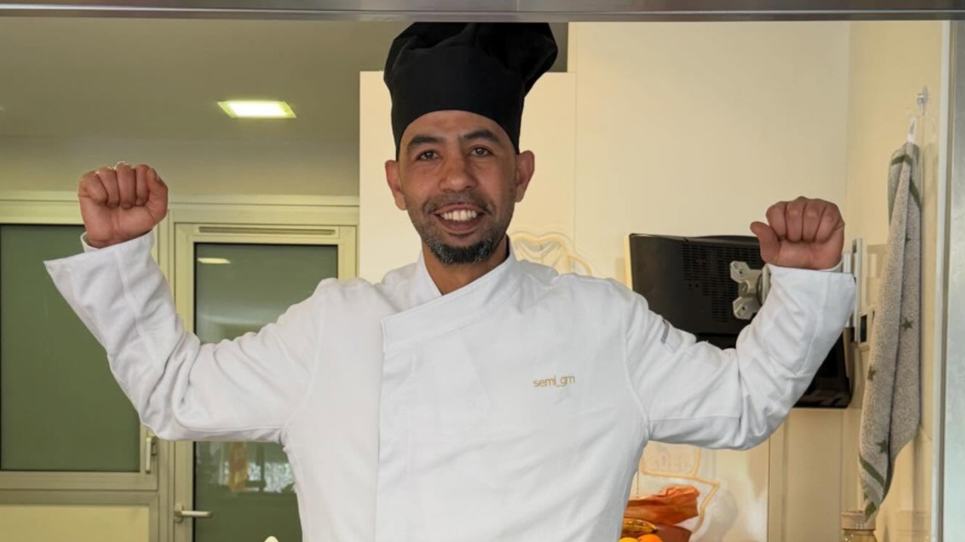 Mounir Nasraoui, durante uno de sus directos en redes sociales