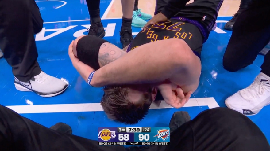 Luka Doncic se lesiona ante los Thunder