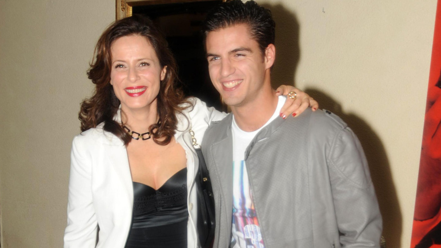 Maxi Iglesias y Aitana Sánchez-Gijón, durante la presentación de la serie en la que coincidieron, 'Velvet'