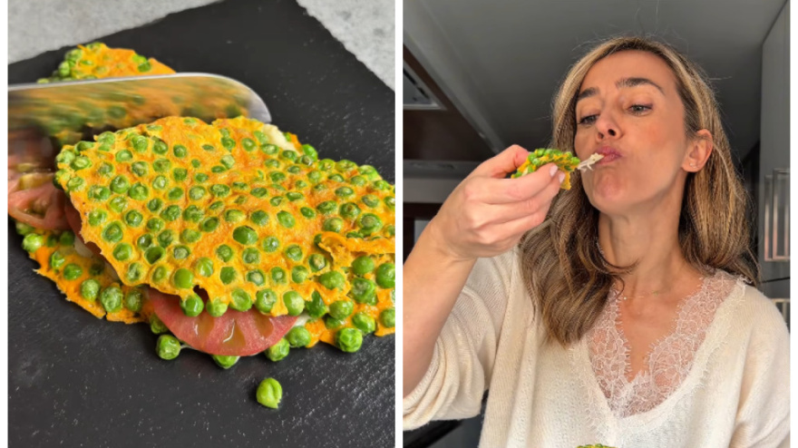 La tortilla de guisantes de Paufeel