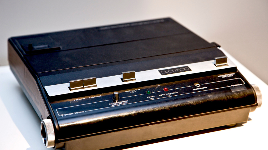 Contestador automático en una imagen de archivo