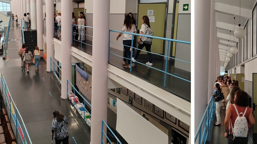 Interior del instituto de Mugardos