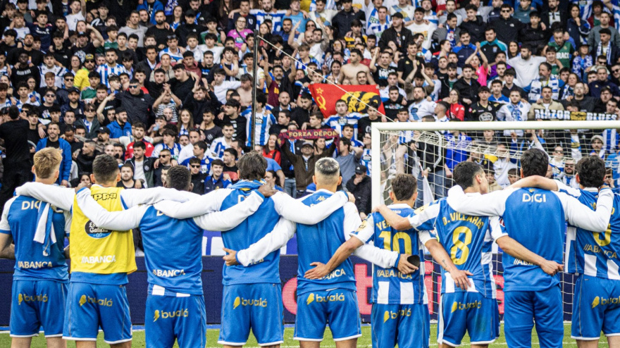 Celebración en Riazor