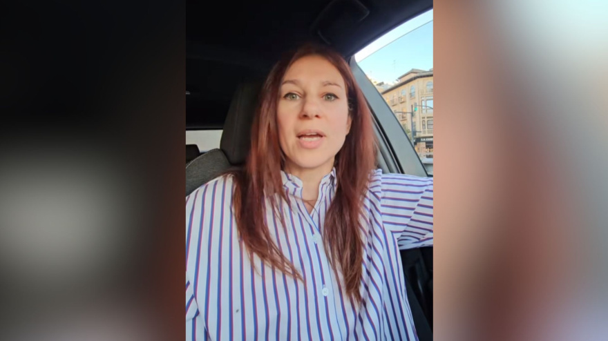 Noelia Moreno, taxista
