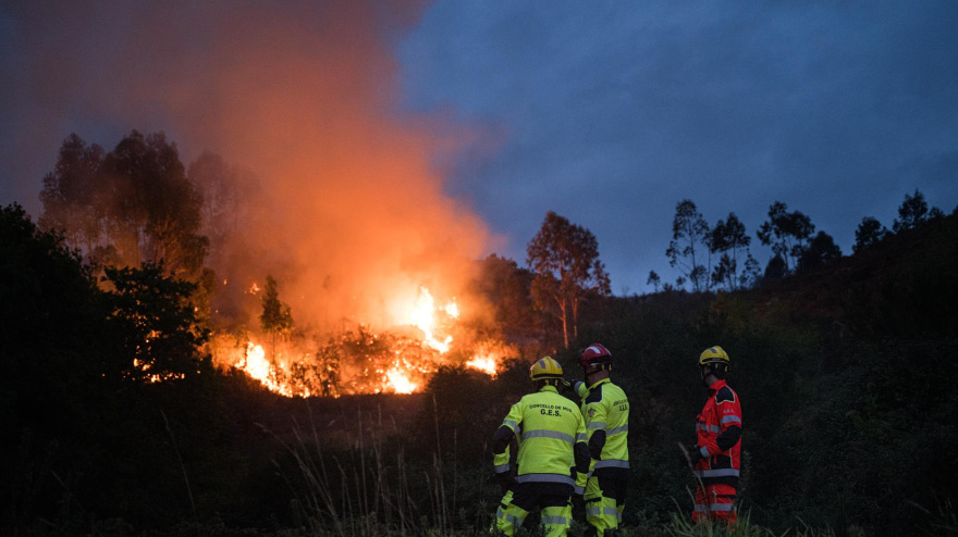 Incendio en Ribadetea (Ponteareas)
