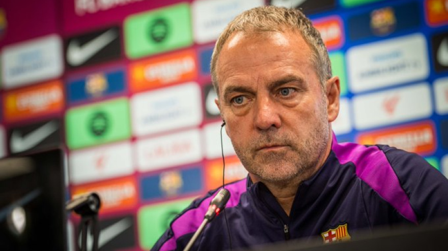 Hansi Flick, en la rueda de prensa previa al partido ante el Atlético