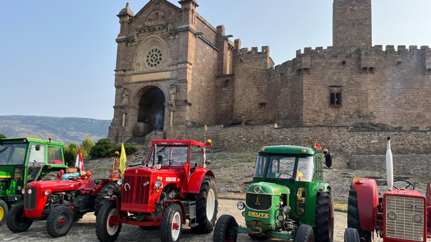 Una de las rutas realizadas por este grupo de amigos en el Castillo de Javier en Navarra