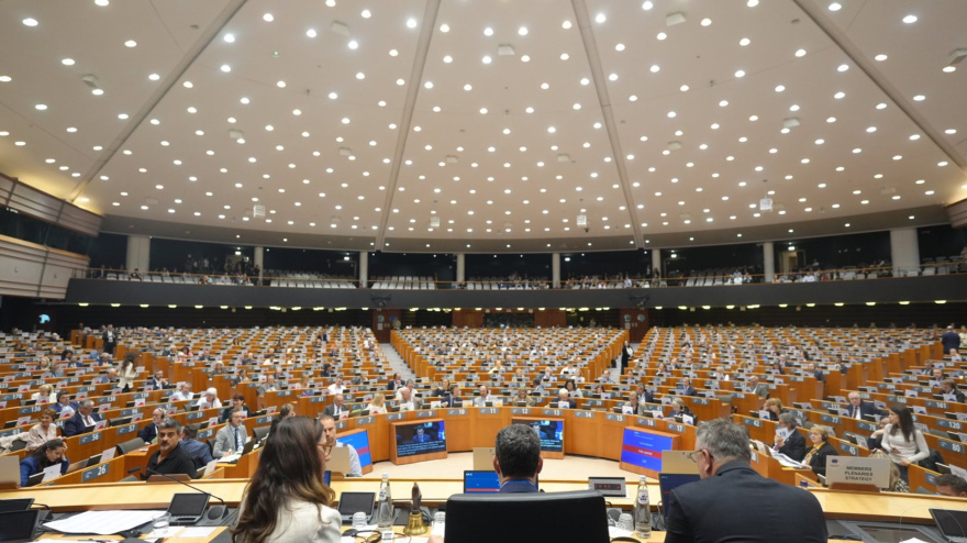 15/05/2025 El presidente de la Junta de Andalucía, Juanma Moreno, interviene en el pleno del Comité de las Regiones.CULTURA ESPAÑA EUROPA POLÍTICA ANDALUCÍAJUNTA DE ANDALUCÍA