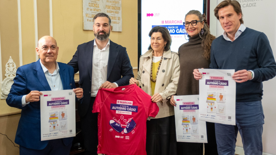 Presentación de la II Marcha a favor de Autismo Cádiz