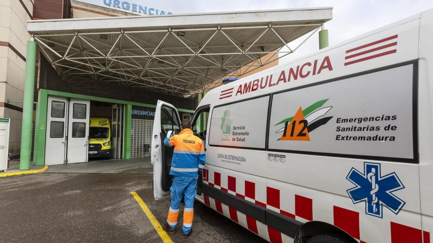 Herido un trabajador en Mérida tras precipitarse desde una altura