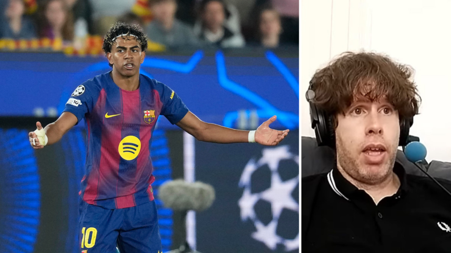 Lamine Yamal y Dani Senabre