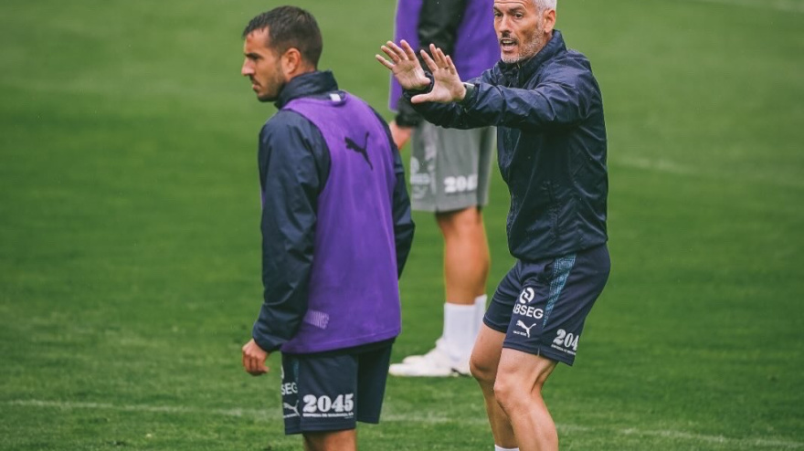 Carles Vicens en un entrenamiento