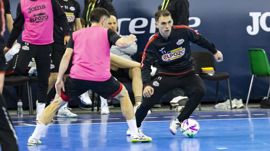 Marcel en una sesión de entrenamiento