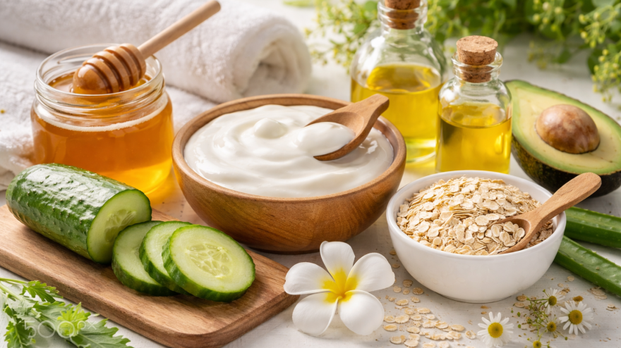 Mascarillas caseras de yogur