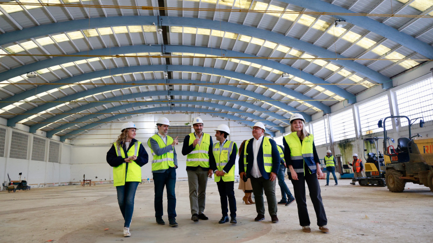 Autoridades visitaron las obras de la Cidade do Deporte que se están ejecutando en FIMO