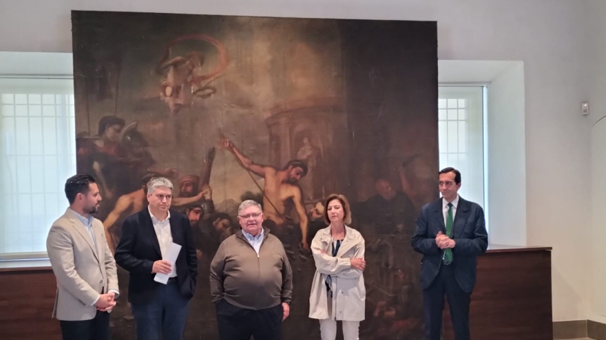 Presentación de la restauración del cuadro Los protomártires de la Orden Hospitalaria